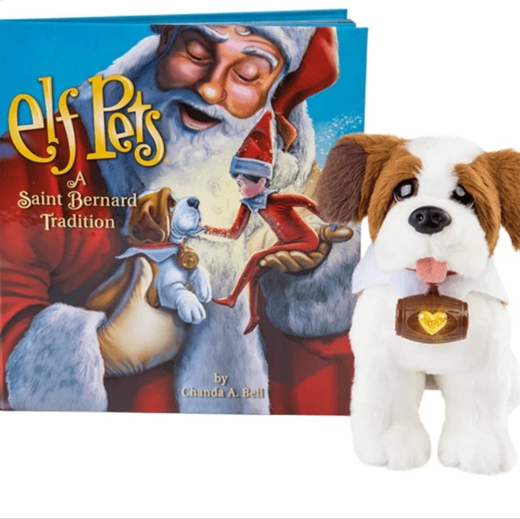 Elf Pets Saint Bernard Story New in box Elf on the Shelf Storybook & plush - Picture 2 of 2